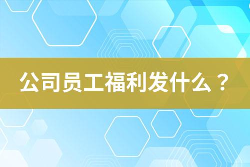 公司員工福利發(fā)什么？