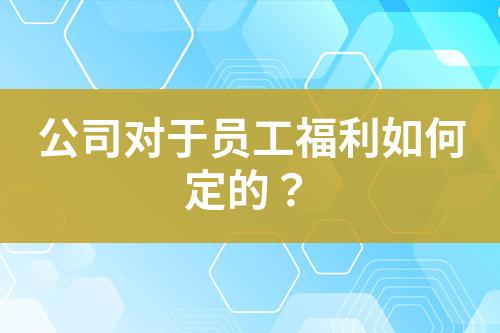 公司對(duì)于員工福利如何定的？