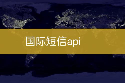 國際短信api