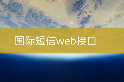 國(guó)際短信web接口