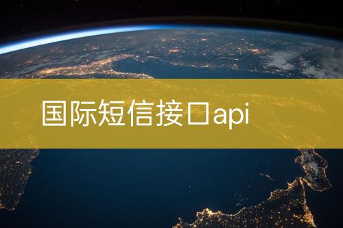 國際短信接口api