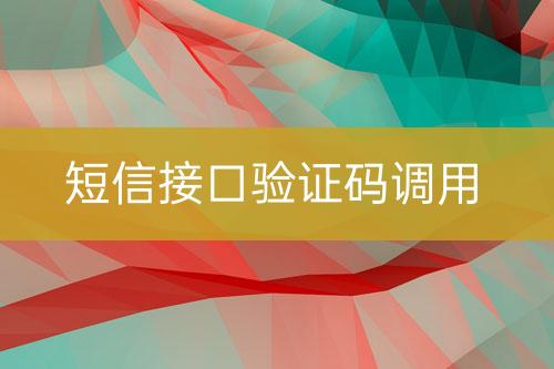 短信接口驗(yàn)證碼調(diào)用