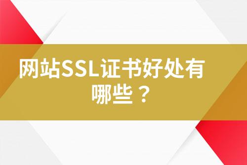 網(wǎng)站SSL證書好處有哪些？