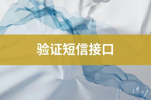 驗(yàn)證短信接口