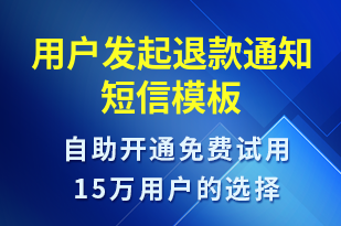 用戶發(fā)起退款通知-資金變動短信模板