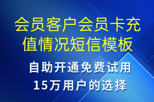 會(huì)員客戶會(huì)員卡充值情況-資金變動(dòng)短信模板